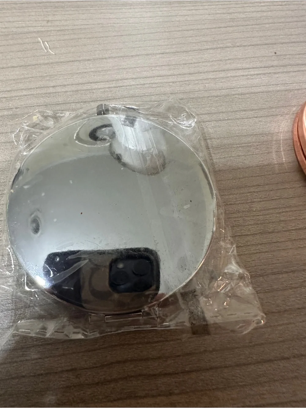Sparkling Compact Mirror - Silver & Rose Gold